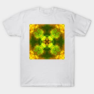 Psychedelic Hippie Green and Yellow T-Shirt